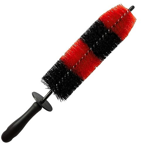 CLISPEED Cepillo De Limpieza De Llantas De Automóvil Cepillo De Detalle Ergonómico para Neumáticos Herramienta De Limpieza De Ruedas y Motores para Uso Coche SUV y Motocicletas