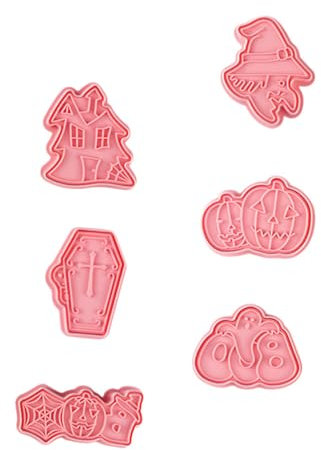 Cabilock Lot De 6 Moules À Biscuits Dhalloween En Polypropylène Pour Bonbons Moules Créatifs En Forme De Citrouille Décorations Dhalloween