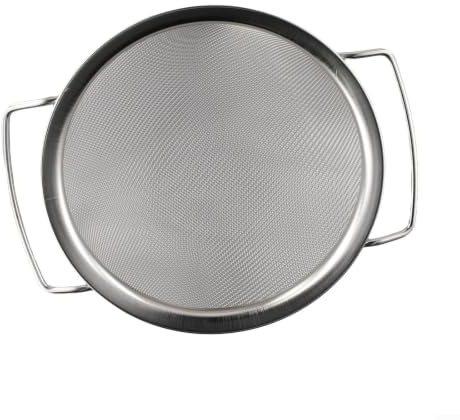 Stainless Steel Fine Mesh Colander Sieve with Dual Handles for Kitchen, 20/25/28cm Strainer for Flour Sugar Vegetables(20cm)