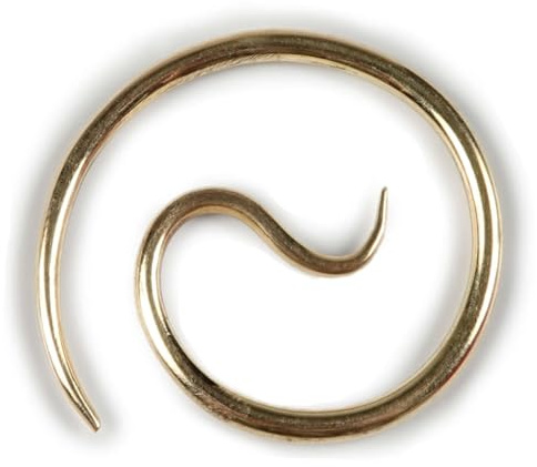 HEMAD Wikinger Spiral-Fibel (1 Stück) Handarbeit ⌀ 5,6 cm Mittelalter Fibeln Gewandnadel Messing Modell: Antilochos