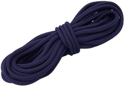 PPM Seil 4mm Polypropylen Schnur – Meterware 10m 20m 30m 50m – Blautöne – Flechtschnur für DIY, Makramee, Outdoor, Deko (Marine, 10m)