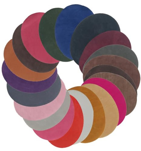 DIYEAH 24stücke Teiliges Ovaler Ellenbogenflicken Zum Aufbügeln Und Nähen Selbstklebende Patch Applikationen Für Pullover Jacken Und Diy-kleidung Reparaturflicken Für Erwachsenenbekleidun