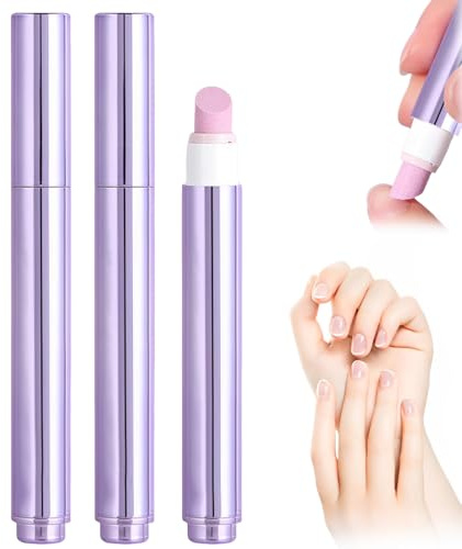 2 Pezzi Penna 3 in 1 con olio per cuticole, nutre e ripara le unghie,cura delle unghie screpolate, secche e danneggiate,penna con olio per cuticole(C)