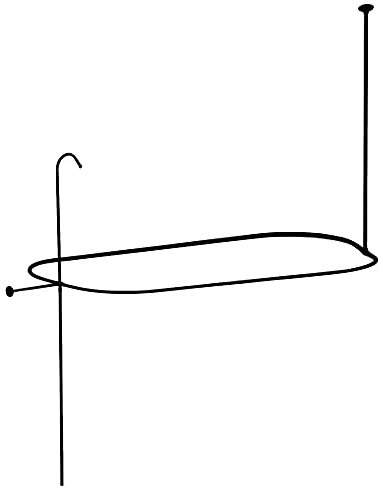 Kingston Brass ABT1040-5 Vintage Oval Shower Riser with Enclosure, 59-Inch, Oil Rubbed Bronze by Kingston Brass