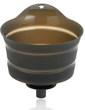 mastrad - Entonnoir Filtrant REVOLUTIONNAIRE - Confitures - Mousses - Vin - Grille Amovible Noir Fumé