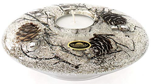 Dreamlight Teelichthalter braun Größe 11x11x4 cm