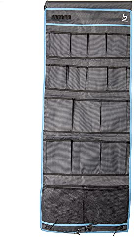 16 Fächer Organizer für Vorzelt, Wohnwagen,Wohnmobil,in Grau Blau 123 X 48 cm