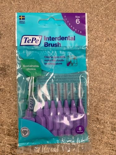 TePe Interdental Brush Purple 1.10mm - Pack of 8 Brushes by TePe