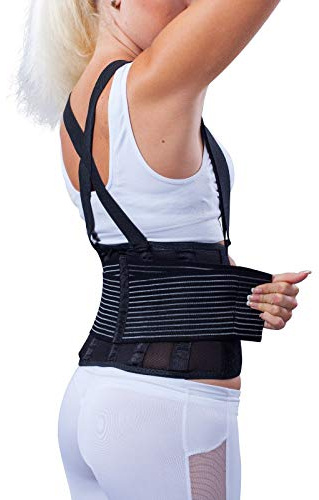 LOREY Hochwertige Rückenbandage, Industriegurt, Rückenstütze, Rückengurt, Lumbalbandage (XL)