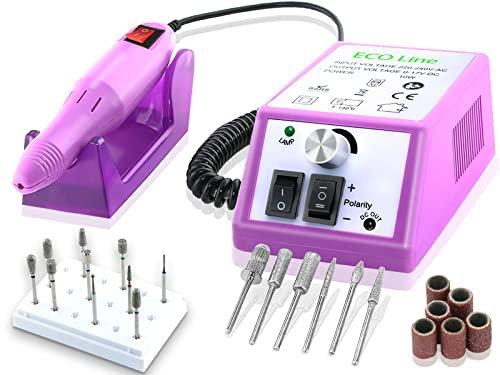 Elektrische Nagelfeile Kombi-Fußpflegegerät für Maniküre und Pediküre Set-Angebot mit Profi Diamantschleifer Spezial Fußpflege-Set Version