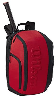 Wilson Super Tour Backpack Clash V2.0 Schläger, Erwachsene, Unisex, Schwarz/Rot, Einheitsgröße