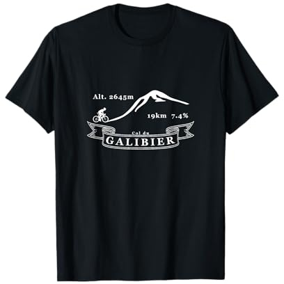 Col du Galibier, vélo, vélo, France, Alpes, Cyclisme T-Shirt