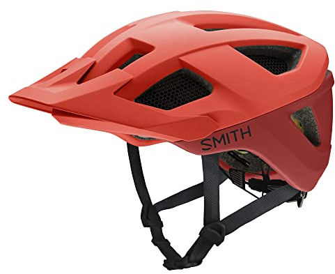 SMITH Session MTB Cycling Helmet – Adult Mountain Bike Helmet with MIPS Technology + Koroyd Coverage – Lightweight Impact Protection for Men & Women – Adjustable Visor – Matte Poppy/Terra, Medium