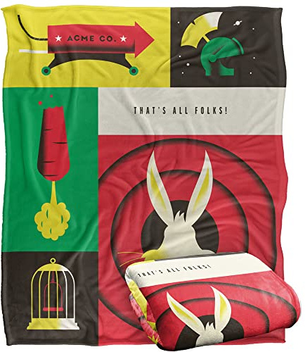 LOONEY TUNES Copriletto Silky Touch super morbido, 152 x 127 cm