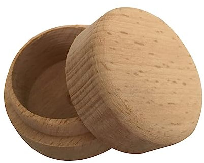 Cabilock 2pcs Wooden Box for Jewelry Storage Wedding Ring Box Mini Storage for Organizing Rings and Trinkets