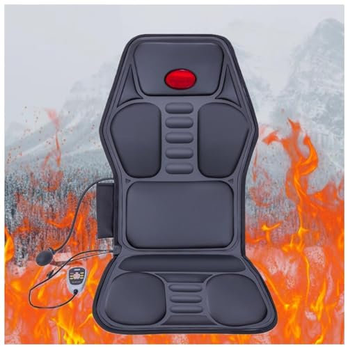 BesBet Seat Massager with Heat for My Car - Seat Massager 8 Vibration Massage Nodes - Massage Pads for Chairs with Heat for neck and waist