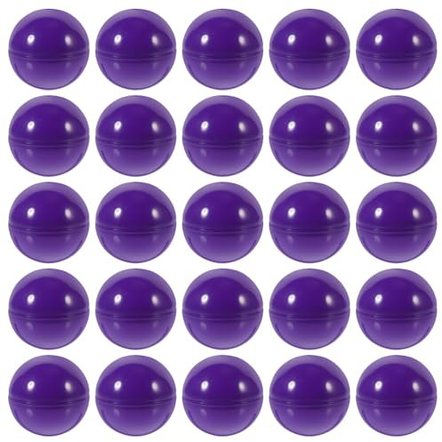 Amosfun 50 Stück Lotteriekugeln Aus Kunststoff Hohle Bingo-Kugeln Tombola-Kugeln Verkaufsautomaten Leere Runde Kapseln Tischtennisbälle Unterhaltungsbälle Für Wettbewerbsspiele 4 cm Lila