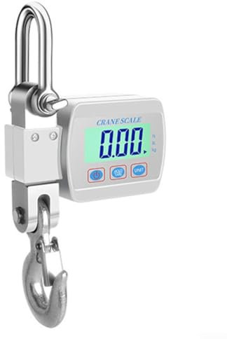 Hochpräzise Hängewaage, 500 kg, elektronische Hakenwaage, LCD-Display, elektronische Waage, tragbare digitale Waage, Wiegewerkzeug (ohne Batterie) (weiß)