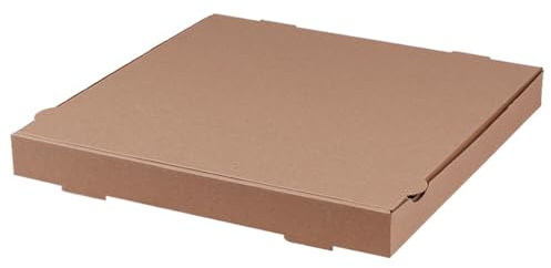 Pizzakarton braun Kraftpapier unbedruckt 36 x 36 x 4,2 cm, 100 Stück