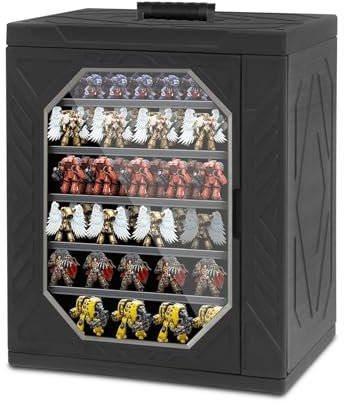 YWJHMY Miniature Carrying Case, Display and Transport Action Figure Display case for Warhammer 40k. (rectangular)