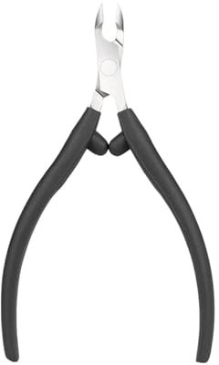 Pinze for cuticole artistiche Pinze for taglierina Rimozione della pelle morta Tagliatore for manicure Forbice Pedicure Strumento for tagliare le unghie(Black)