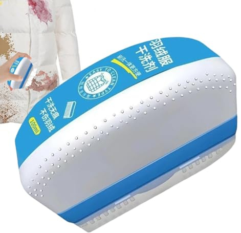 Waschmittel für Daunenmäntel, 100 ml, Trocken-Waschmittel mit Bürste, Daunenwäsche, Wiederherstellungsreiniger für Pufferjacken, Westen, Decken und Schlafsäcke