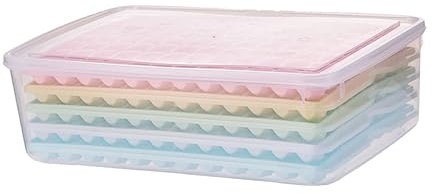 OFFSCH Eiswürfelform Mit Deckel Praktische Stapelbare Eiswürfelbehälter Für Cocktails Getränke Und Babynahrung Schichten Für Einfache Handhabung Und Kühlung