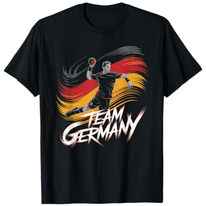 Handball Deutschland Trikot Handballspieler Handballspiel T-Shirt