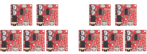 Kznifmk 10PZ DIY Bluetooth 5.0 Ricevitore Scheda di Decodifica Lossless Modulo di Musica Stereo Fili, Modulo Amplificatore Altoparlante