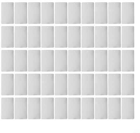 FACULX Lot de 50 étiquettes d'identification en aluminium pour plantes, arbres de jardin, plaques d'identification pour arbres, fleurs, serres, pépinières