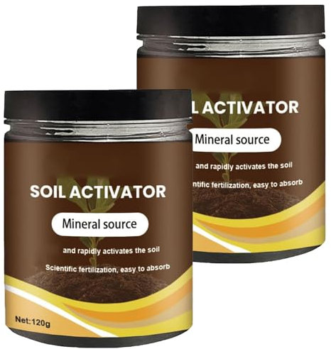 Activateur de sol, engrais professionnel à base de farine d'os, booster de santé pour la terre, activateur de sol biologique et engrais pour plantes (2pcs)