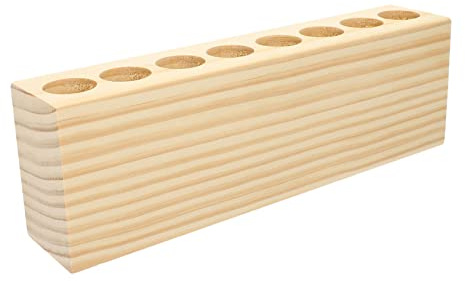 SHERCHPRY Delicate Solid Wood Lipstick Stand 1 Tier Desktop Organizer Household Cosmetic Rack for Lipstick, Lip Gloss, Perfume Storage Suitable for Home and Vanity Display