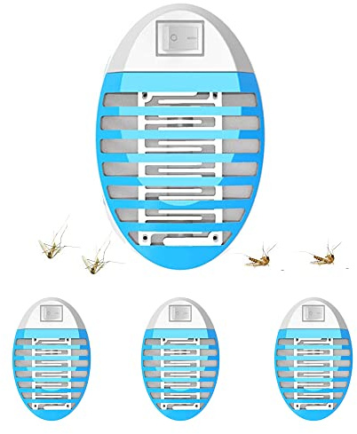 Bug Zapper,Insect killer - Mosquito repellent plug in - Flies killers - Electric Light Trap - Powerful Electric Mosquito Bug Zapper with Cleaning Brush