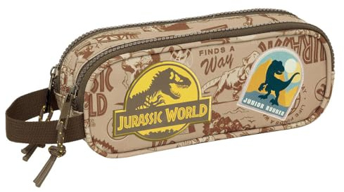 SAFTA Estuche Doble Jurassic World, Multicolor