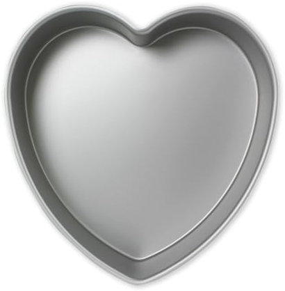 PME HRT063 Molde de Tarta Corazón, Aluminio, 76 x 152mm, Aluminium, Plateado, 15.2 cm