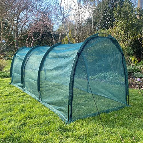 GardenSkill Net Grow Tunnel - Garden Growhouse Cloche for Protecting Fruit Vegetables Plants (3m x 1.5m x 1.5m high)