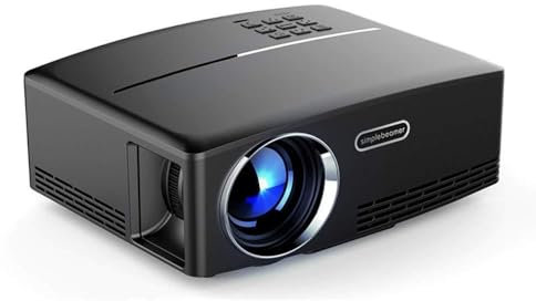 Proiettori Videoproiettore Proiettore LCD 1800Ansi Lumen Full HD 1920 x 1080P LED LCD per Home Theater per Home Theater Entertainment, Feste, Giochi