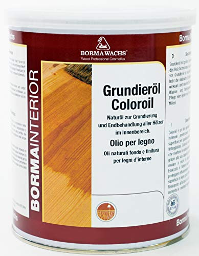 BORMA Grundieröl Halb Öl Holzöl zum abtönen des Holzes 1 Liter - 30 Kirschbaum