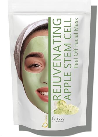 Maschera Peel-Off Viso Pulizia Viso aspiratore punti neri Maschera in polvere idratante alginato, 200 g + dose gratuita (Maschera ringiovanente Cellule staminali)