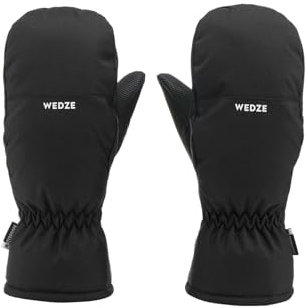Wedze Ski-Fäustlinge 8 Jahre Farbe Schwarz