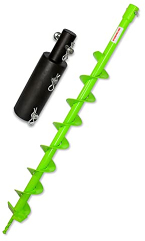 WERHE Trivella Ø 80 mm, Per Makita/hitachi Punta, Adattatore 25/20 mm | punta di foratura in acciaio temprato, elevata stabilità, lunga durata, ideale per sciolto fino a terreni medio-duri