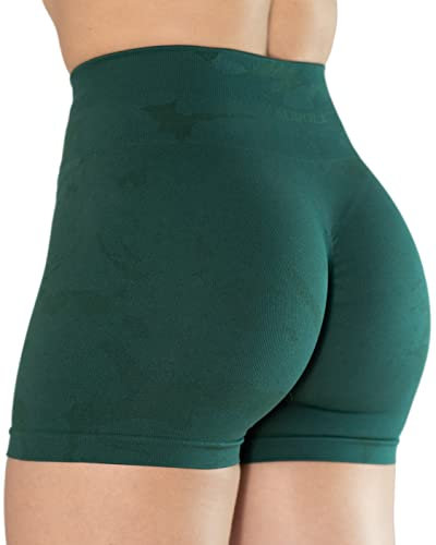 AUROLA CAMO Collection Sport Shorts Damen Sommer Gym Fitness Trainings Shorts für Damen Nahtlos Scrunch Butt Gym Yoga Running Active Short