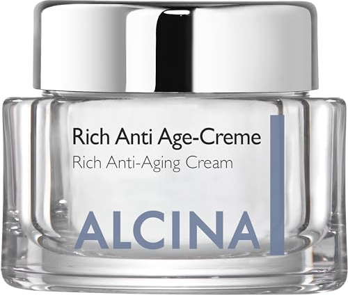 ALCINA Rich Anti Age-Creme - 1 x 50 ml - Trockene Haut - Schützt die natürliche Lipidbarriere - Gesichtscreme für reife, sehr trockene Haut