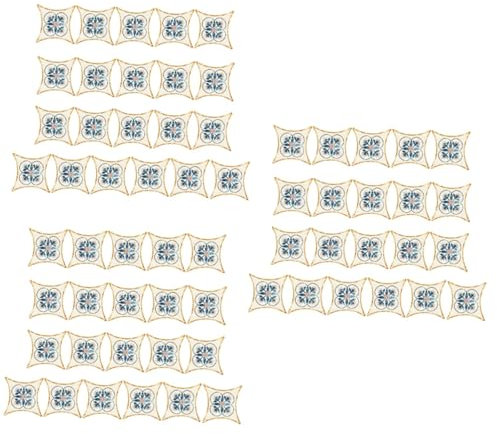 PRETYZOOM 63stücke Diagonal Fliesenaufkleber Selbstklebende Wasserdichte Und Rutschfeste Und Bodensticker Für Badezimmer Wohnzimmer Und Mehr Einfache Anwendung Und Entfernung Ohne