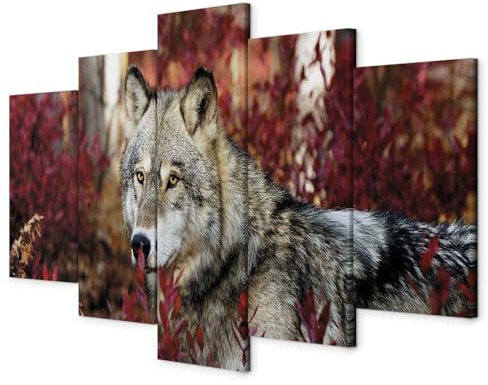 murando - Akustikbild 100x50 cm 5 tlg - Bilder Akustikschaum Schallschutz Wand Deko Kunst Akustikpaneele Wandpaneele Schalldämmung Wandbild Schallabsorber Akustikplatten g-B-0247-b-m