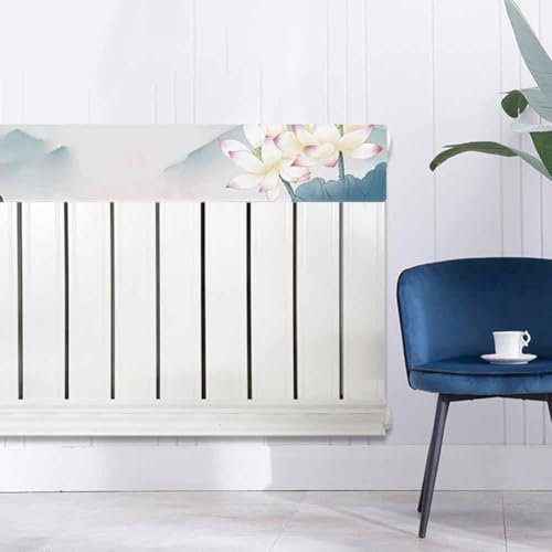 Copertura protettiva per termosifoni e termosifoni, per soggiorno/cucina, tappetino per termosifone, antipolvere, varie dimensioni, tessuto in velluto (80 cm)