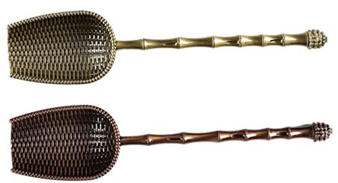 MAGICLULU 2piezas Cucharillas De Té De Metal Pala De Té Mango Diseño De Colador Unidades Cuchara