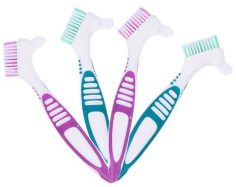 VERDANVERSE 4 Pièces Brosse De Nettoyage Pour Prothèse Dentaire Outil Pour Enlever La Colle Kit De Nettoyage Dentaire Brosses Pour Prothèses