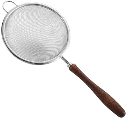 Colador de Malla Acero Inoxidable Manual Reutilizable Espumadera Colar | Tamiz de Malla Fina Filtrar Espumar Alimentos Lavar Arroz Cocinar Té Hierbas Cócteles Freír Infusionar Zumos
