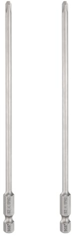 sourcing map Lot de 2 embouts de tournevis cruciformes PH2 avec tige hexagonale de 150 mm de long et tige de 0,4 cm de long, forets à tête cruciforme magnétiques en acier S2 pour outils électriques